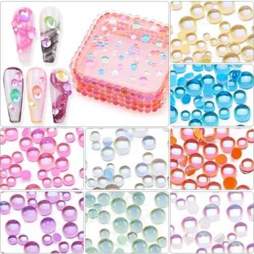 Hot Sale Glass Colored Rhinestone Beads Crystal Clear Glitter Gems Strass Glue On Nail Art For Rhinestones Garment Decorations