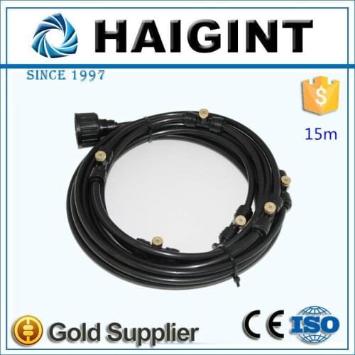 0084 15m black low pressure misting kit system for Dedusting