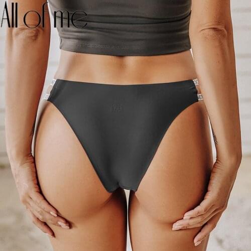 1/2PCS Thong Panties Sexy Seamless Underwear Female Underpants Womens Pantys Side Strap Low Waist Briefs Finetoo Brand Lingerie