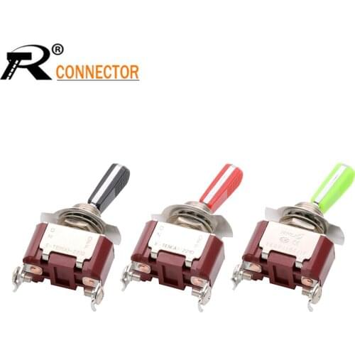 1PC E-TEN Series Precision Silver Contact Toggle Switch 16A 250V AC 2/3/4/6/9 Pin ON-ON ON-OFF ON-OFF-ON mini auto toggle switch