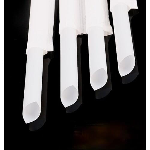 100 Eco-degradable Pla Straw Disposable Individual Paper-wrapped Beverage Straw Holiday Party Supplies