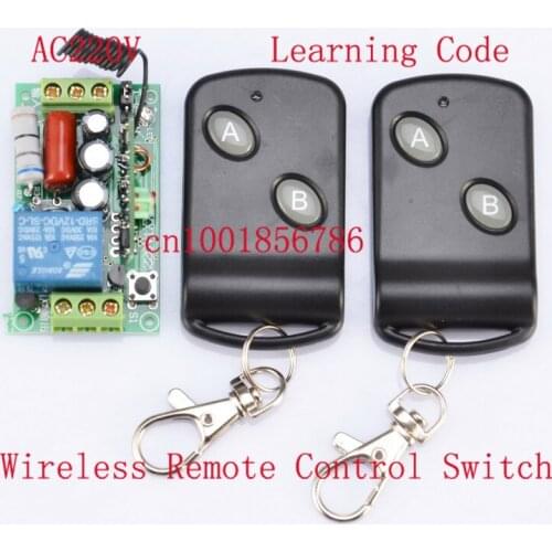 220V 1CH 10A M4/L4/T4 Change by Jumper 1000W Remote Light Switch Latched Wireless Power Switch Receiver&2Transmitter