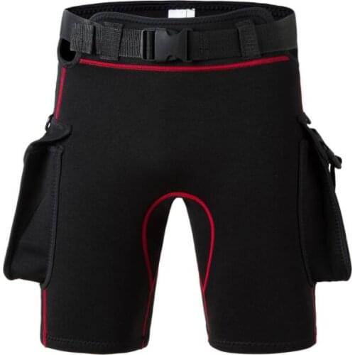 3mm New Technical Diving shorts sun belt bag weight adjustable elastic neoprene pants shorts deep diving