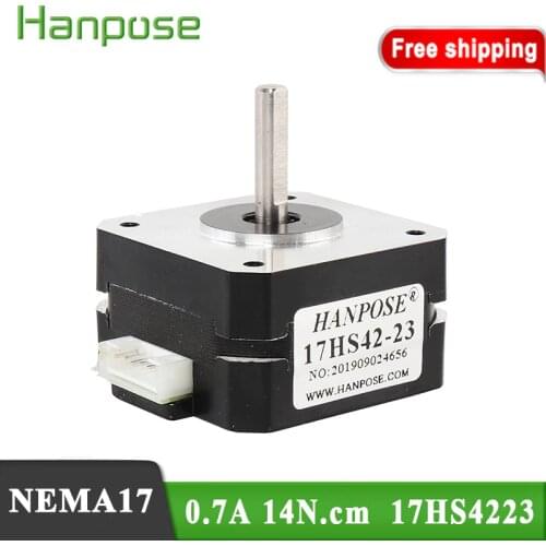 1pcs Nema17 Stepper Motor 4-lead 0.7A 14N.CM 17HS4223 23mm 42 motor for 3D printer extruder and J-head bowden Titan Extruder