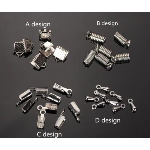 40pc/lots Cord Crimp Ends Jewelry Endings Hooks Caps For Bracelets And Necklace Handmade Jewelry Diy Findings Parts Accessories