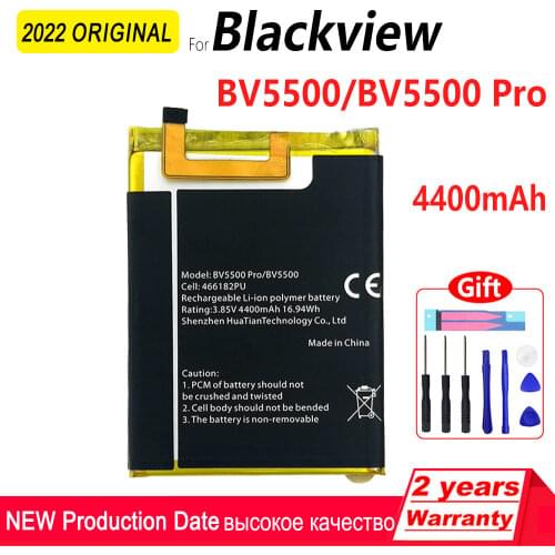 100% Original 4400mAh BV5500 Battery For Blackview BV5500 Plus BV5500 Pro High quality Batteries With Tools+Tracking Number