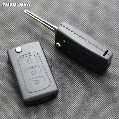 AURONOVA New Replace Folding Key Shell for Great Wall Haval Hover H3 3 Buttons Remote Car Key Case With Logo