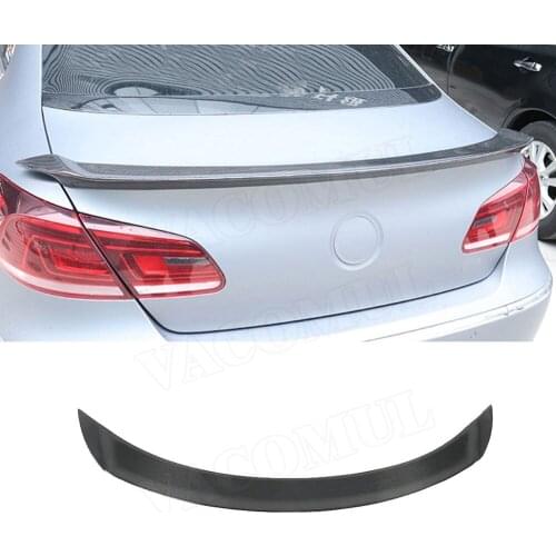 Carbon Fiber Rear Spoiler for Volkswagen VW Passat CC Sandard 2009-2017 Trunk Boot Trim Sticker External Decoration