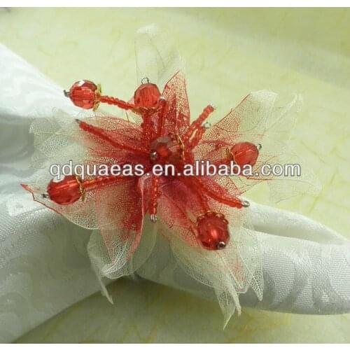 Diamond napkin ring wedding and clear acrylic napkin holder