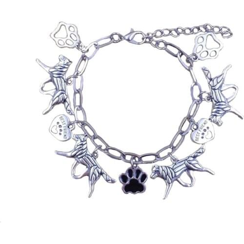 Stainless Steel Dog Animal Husky Ankle Chains Summer Beach Foot Jewelry Anklet Accessories Sexy Holiday Drop Shipping A004