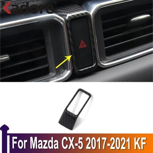 For Mazda CX-5 CX5 2017-2019 2020 Interior Dashboard Warning Light Button Cover Trim Alert Alarm Flash Light Switch Accessories