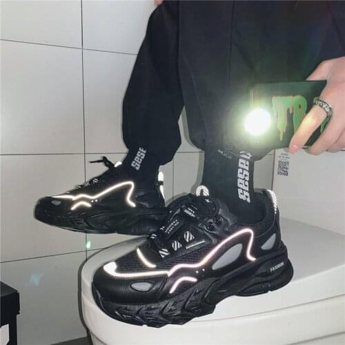 2021 Autumn Mens Platform Sneakers Breathable Men Chunky Shoes Trainers Women Sneakers Tenis Masculino Zapatillas Hombre