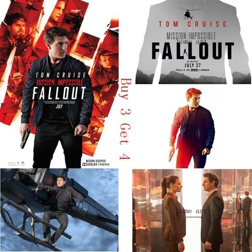 Mission impossible fallout poster Poster Clear Image Wall Stickers Home Decoration Good Quality Prints White Coated Paper