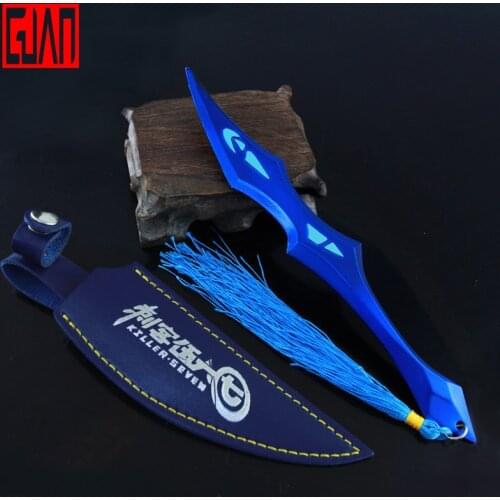 Alloy Sword Weapon Model Game Props Assassin Animation Surrounding Qingfeng Black Xuan Ice Blade Holster Version Weapon Model