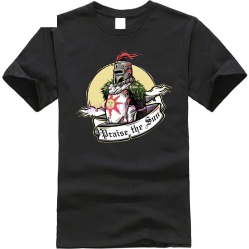 2020 Fashion Men Pullover Dark Souls Ii 2 Arteries Praise The Sun Print Man Outerwear Casual Tops Cool T Shirt Clothes