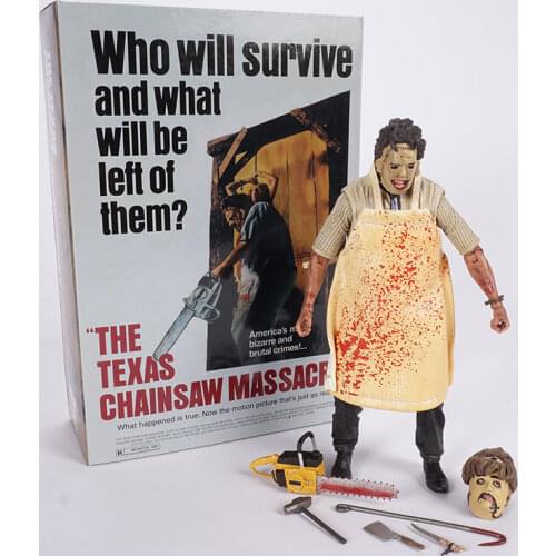 NECA Classic horror movie The Texas Chainsaw MASSACRE PVC Action Figure Collectible Model Toy Killer 19cm