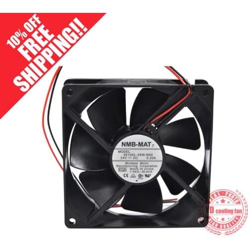 NEW NMB-MAT Minebea 3610KL-05W-B50 24V 0.20A 9225 9CM Frequency converter cooling fan
