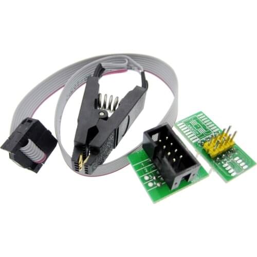 Update version SOIC8 SOP8 Test Clip For EEPROM 93CXX / 25CXX / 24CXX in-circuit programming+2 adapters