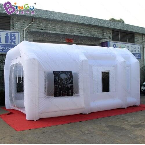 19.7ft x 13ft x 9.8ft air blown paint tent , inflatable spray paint tent for car , inflatable paint booth tent toy tents