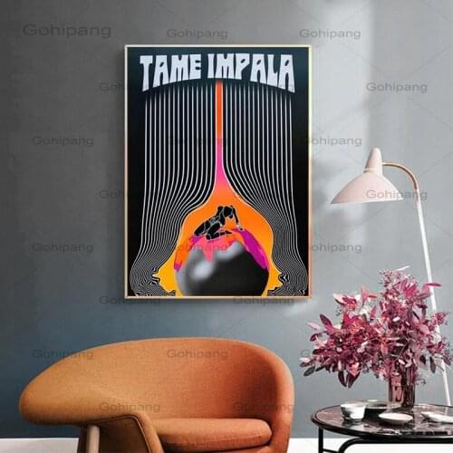 Modern Fashion Tame Impala Poster and Print Abstract Canvas Painting Abstract Wall Art Picture for Living Room Home Decor