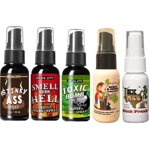 30ML Novelties Liquid Fart Gag Prank Spray Can Stink Bomb Smelly Stinky Toys Stink Bomb Smelly Stinky Gas Crap gifts Stinky Toys