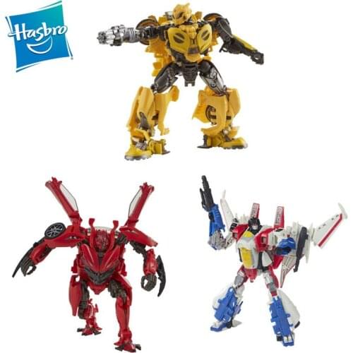 Hasbro Transformers Studio Series Dino Race Star Bumblebee Race Star Starscream Toys for Boys Cool Transformable Doll Collection