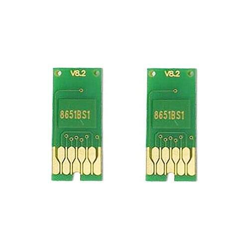 UP100pcs T8651 8651XL long type one time chip compatible for EPSON WorkForce Pro WF-M5191 wf-M5190 wf-M5690 printer