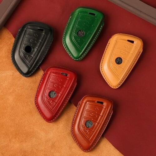 High Quality Car Key Case Key Cover Key Shell Protector For BMW X5 F15 X6 F16 G30 7 Series G11 X1 F48 F39 Car Accessories