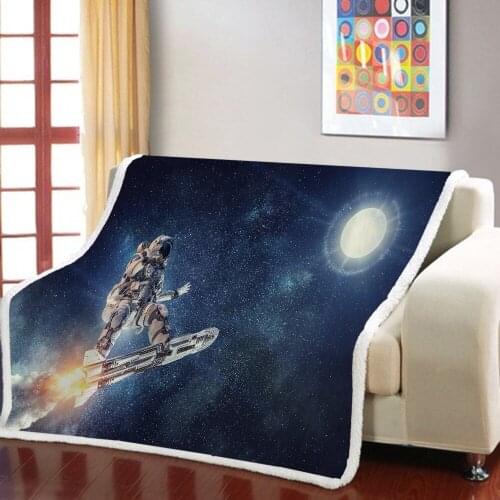 Winter Warm Soft Sherpa Fleece Blanket on Sofa Bed Vegetables Fruit Print Cartoon Bedspread Warm Bedding for Travel Office Home