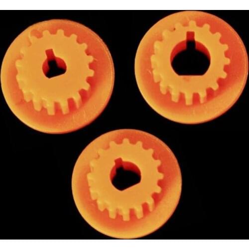 10PCS 16T D Hole Size 3mm 4mm 5mm Module 0.5 MXL Material POM Plastic Motor Shaft Gear Blue For DIY