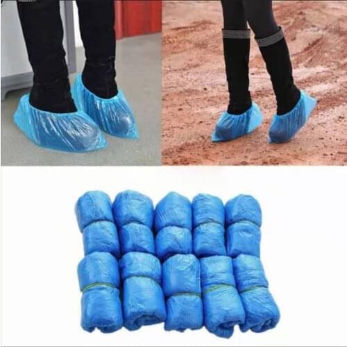 100Pcs/Set Shoe Covers Disposable Hygienic Boot Cover for Household, Construction, Workplace Indoor Carpet Floor Protection