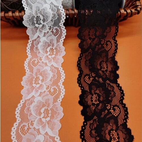 3Yard 8cm Elastic Lace Trim For Women Underwear Bra Panties Accessories DIY Handmade Sewing Clothing Material Suppliers