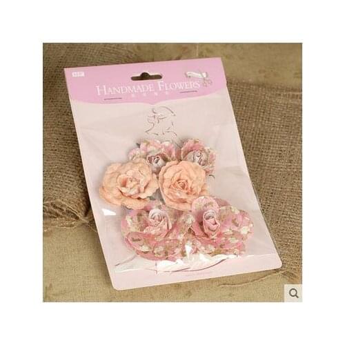 4styles 2pack/lot 3D creative artificial flowers Decorative flowers handmade paper flowers DIY Scrapbooking / photo book / gift