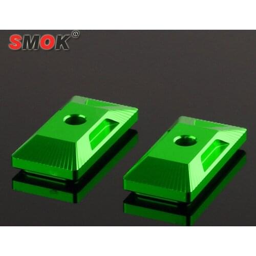 SMOK Motorcycle Accessories CNC Aluminum Alloy Rear Fork Spindle Chain Adjuster Blocks For Kawasaki Ninja 400 Ninja400 2018