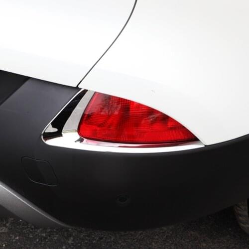 Car Styling Accessories For Renault Kadjar Taillight Cover Scuff 2016 2017 Taillight Trims Strips Abs Chrome Car Sticker Trim