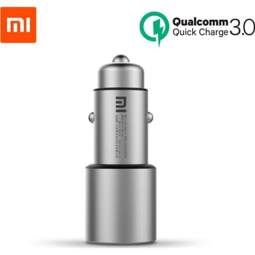 Xiaomi Mi Car Charger QC3.0 X2 Dual USB Quick charge Max 5V/3A 9V/2A 15V/1.5A Metal Style