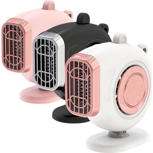 2 in 1 150W Auto Car Heater Defroster Demister Electric Heater Windshield 360 Degree Rotation Portable ABS Heating Cooling Fan