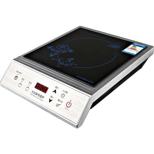 Household Induction Cooker 3800W High Power Commercial Plane Sizzling Cooker Hot Pot Waterproof Durable Electric Cooktop PS-38