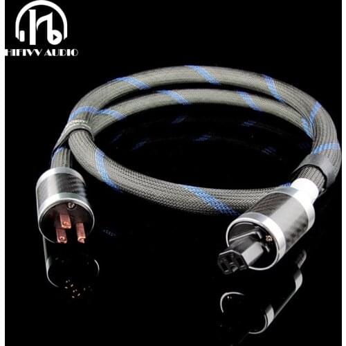 Hi end AC Power Cable of amplifier AC wire USA plug to IEC socket Oxygen-free copper VW-1 hi-end American standard power cable