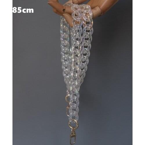 HJKL hands for magic color transparent acrylic chain resin shoulder strap bag decoration diagonal cross chain bag good gift