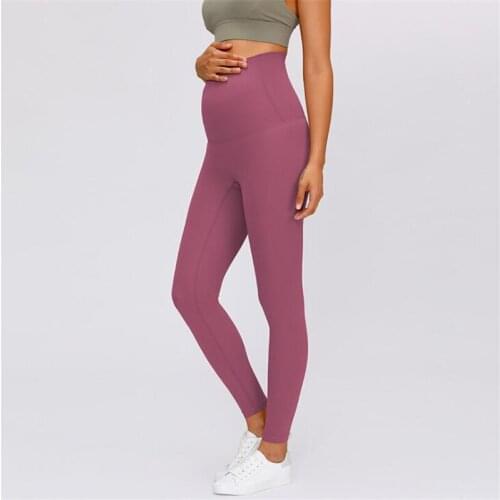 Buttery-soft High Rise Yoga Pants Sport Gym Leggings Pregnant Woman Four-ways Stretchy Home Fitness Workout Leggings