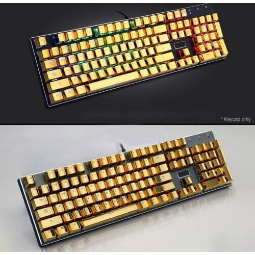 104 Keys PBT Backlight Mechanical Keyboard Keycaps Replacement Kit for Cherry MX Backlight Solid Color Keyboard Accessory