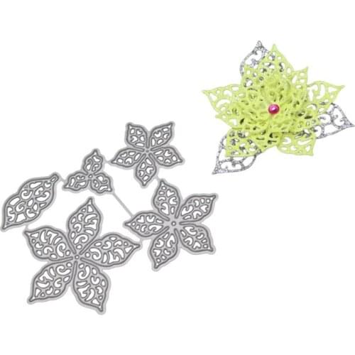 3D Flower Metal Cutting Dies Stencil DIY Scrapbooking Album Stamp Paper Card Embossing Craft Decor