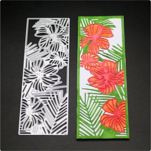 YINISE Flower Background Cut Metal Cutting Dies For Scrapbooking Stencils DIY Album Cards Decoration Embossing Folder Die Cuts