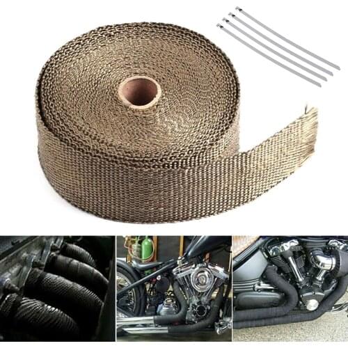 Moto Exhaust Thermal Tape Header Pipe Heat Wrap Tape FOR Husqvarna Husaberg FE TE FC TC FX TX 125 250 300 350 400 450 501 610