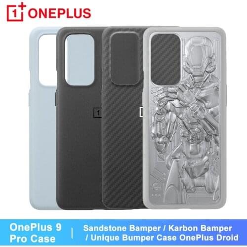 Original OnePlus Case For OnePlus 9 Pro Sandstone Bumper Case Karbon Bumper Case Unique Bumper Case OnePlus Droid Thin&light