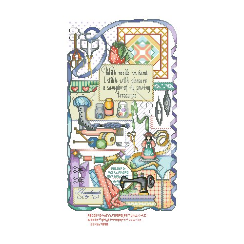 Lovely kit 19-20 Cross stitch Handmade 14CT Counted Canvas DIY,Cross-stitch kits,Embroidery Janlynn sewing machine 30-48