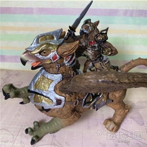 Pvc figure model toy Knight Soldier Simulation Mythical Fantasy Animal Model Toy Orc Gryphon Eagle Man