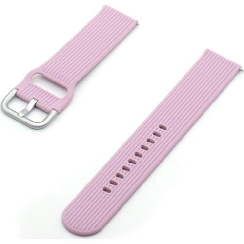 22mm silicone band 20mm Watch Strap For Samsung Galaxy Watch Active 2 40/44mm / 3 41mm smartwatch bracelet For Huawei GT 2 42mm