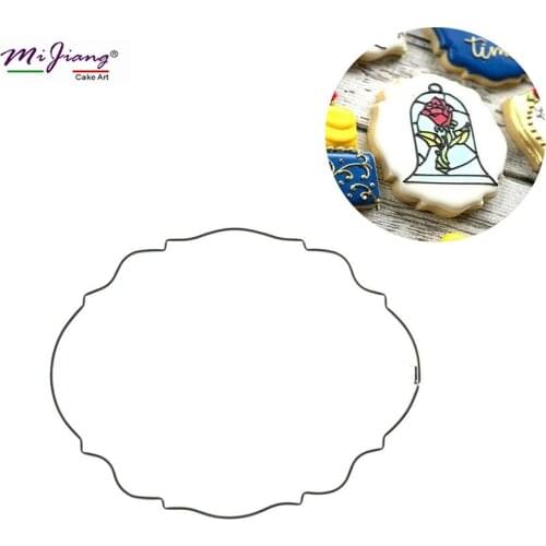 Stainless Steel Cookie Cutter Mirror Frame Cake Slicer Fondant Mold Baking Biscuit Decorating Tool Kitchen Bakeware S7143